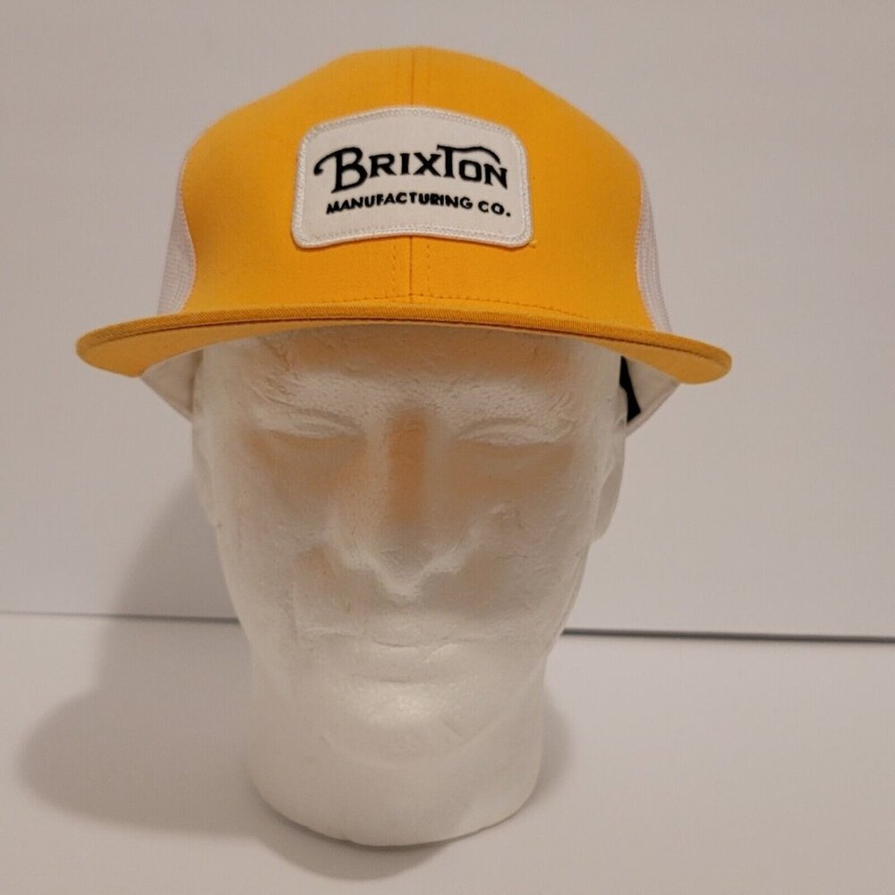 Brixton Supply Yellow Snapback Patch Industrial A… - image 3